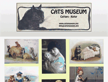 Tablet Screenshot of catsmuseum.org